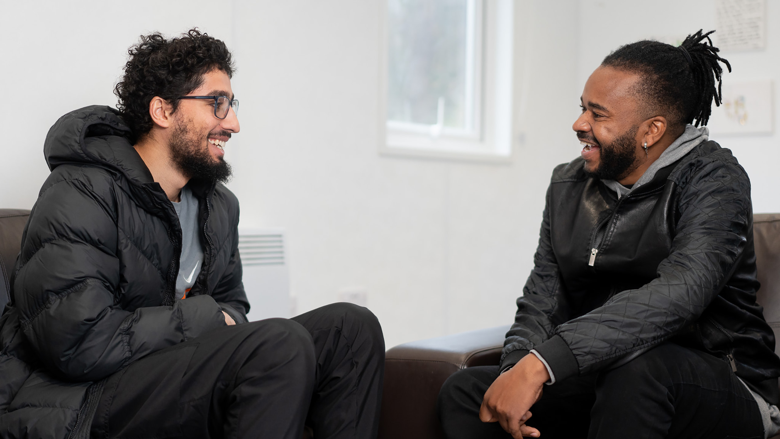 Look Ahead team member with service user